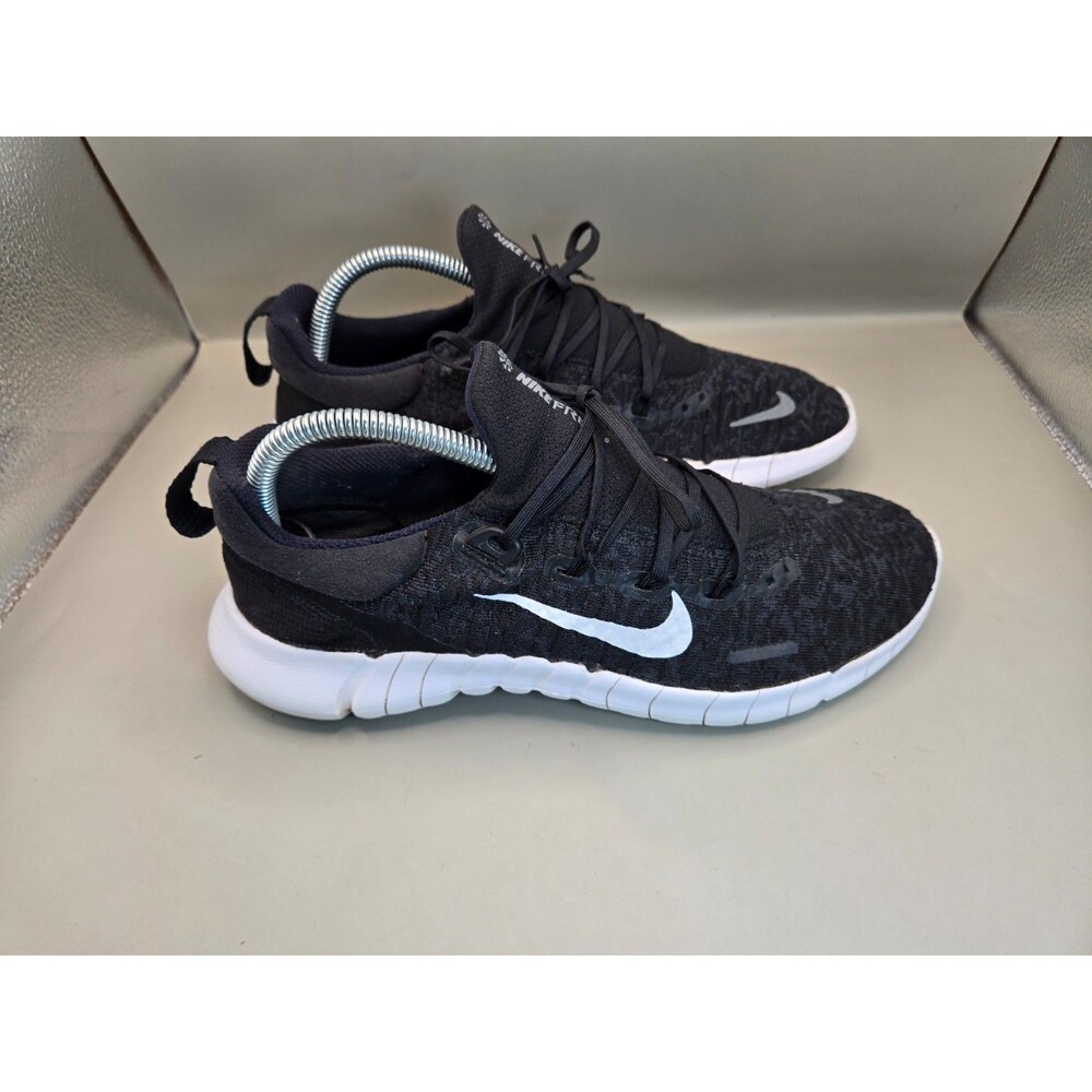 Nike Free Run 5.0 NN Shoes Women's 9 Black White Road Running Athletic Sneakers